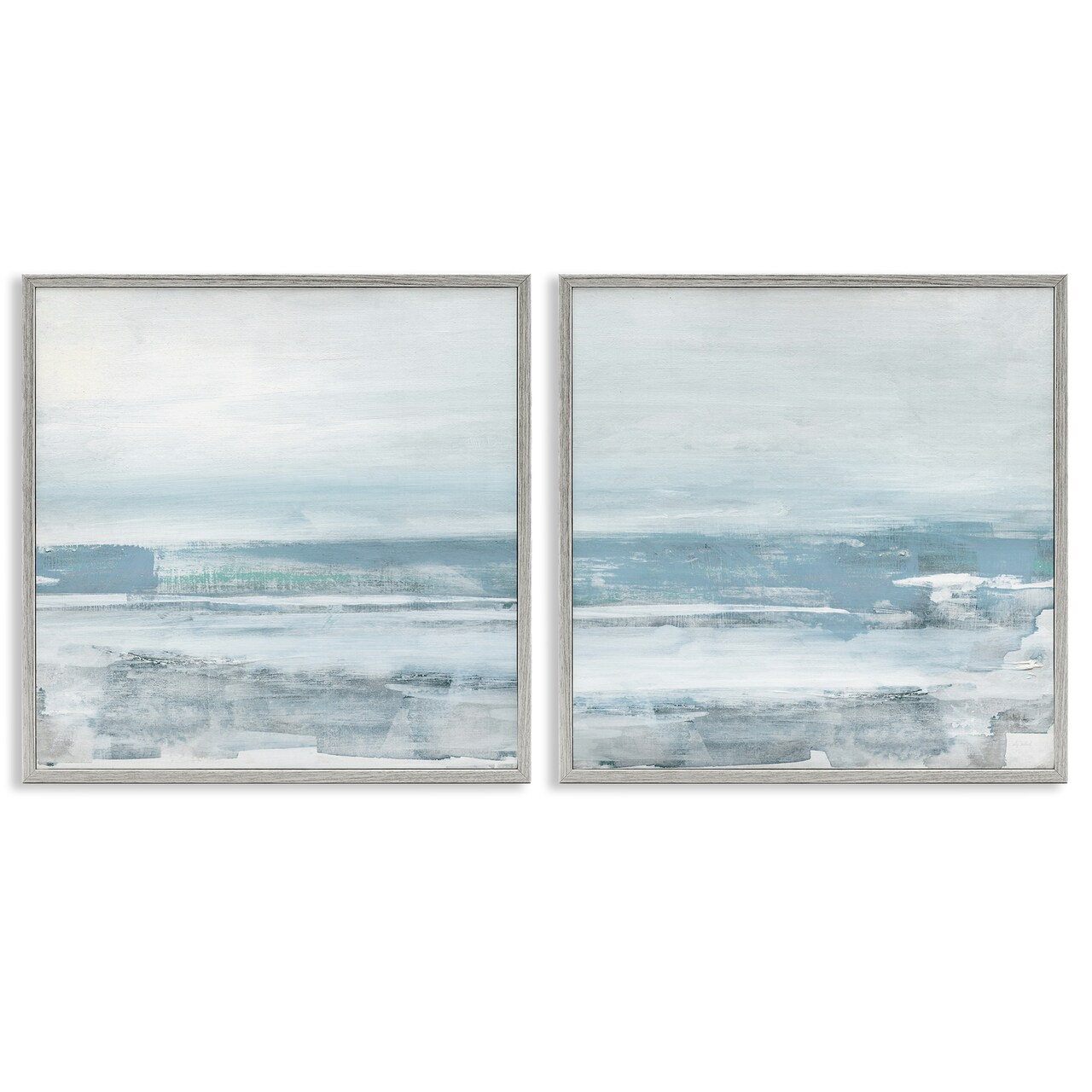 Stupell Industries Abstract Ocean Beach 2 pc Framed Giclee Wall Art Set Design by Sally Swatland